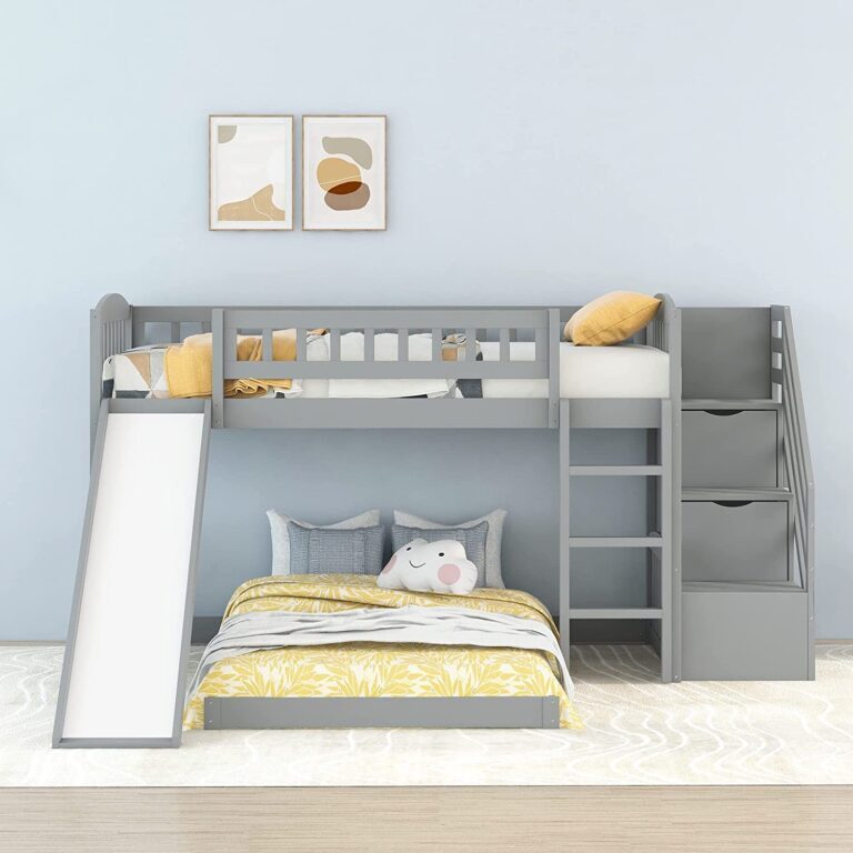 Kids' Favorite: OkelaWood's Trendy Bunk Beds with Slides