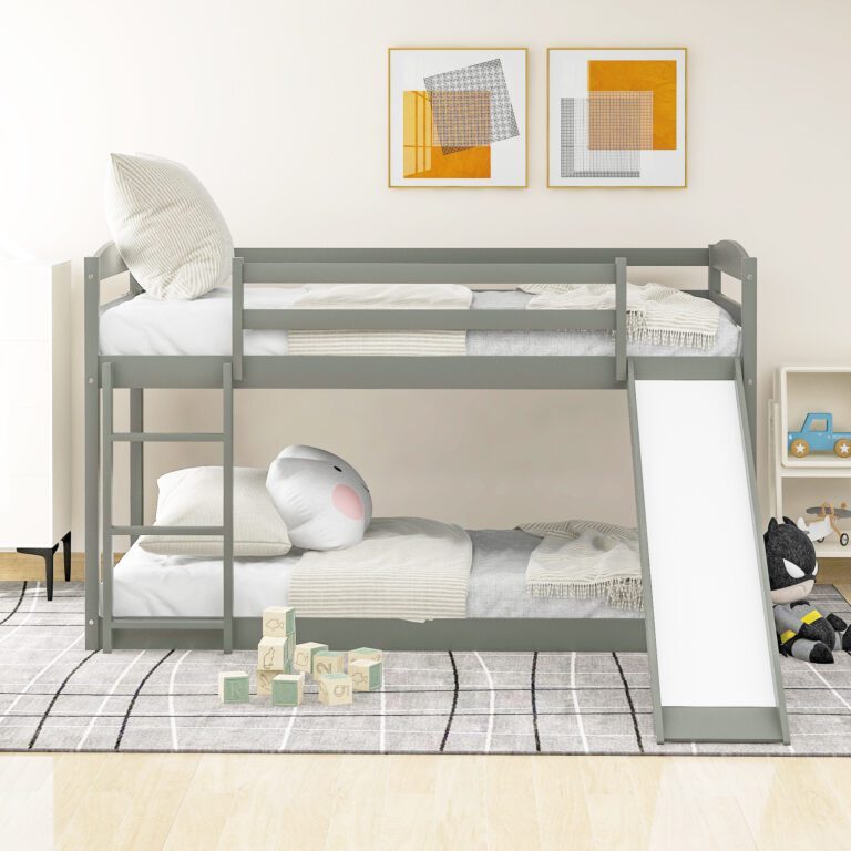 Kids' Favorite: OkelaWood's Trendy Bunk Beds with Slides