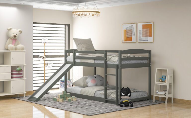 Kids' Favorite: OkelaWood's Trendy Bunk Beds with Slides